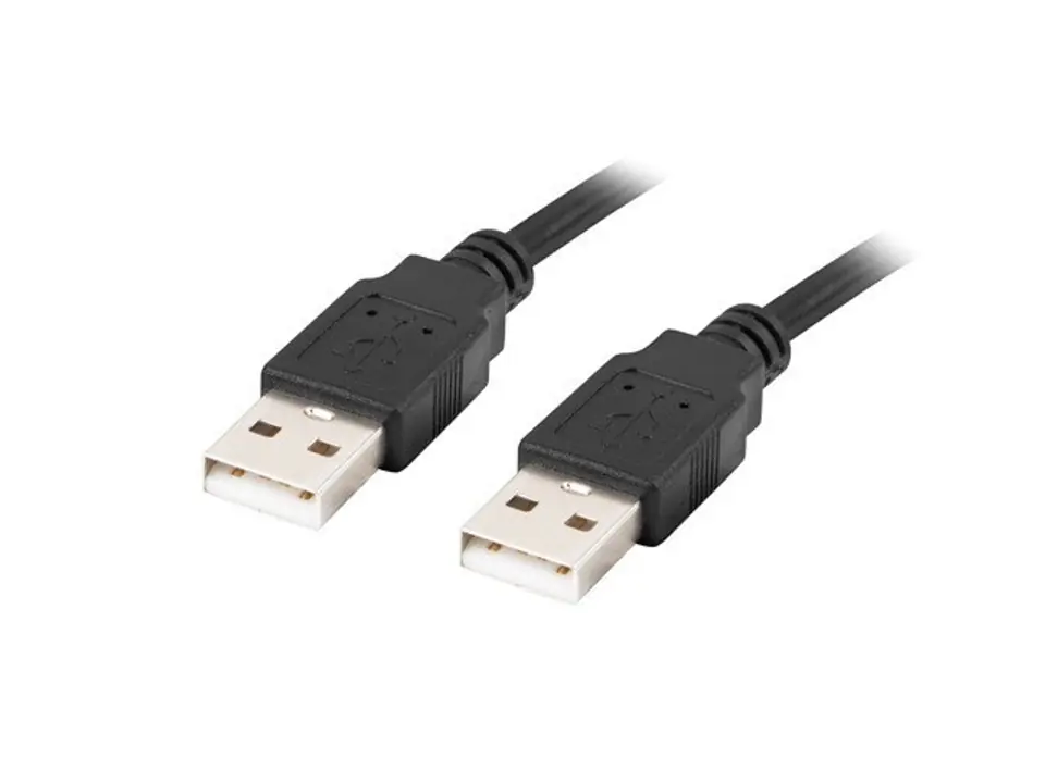 ⁨Lanberg CA-USBA-20CU-0010-BK USB cable 1m 2.0 USB A Black⁩ at Wasserman.eu