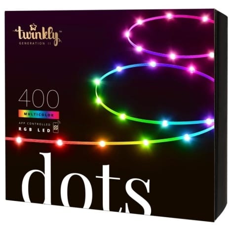 ⁨Twinkly|Dots Smart LED Lights 400 RGB (Multicolor), 20m, przezroczysty przewód|RGB - 16M+ kolorów⁩ w sklepie Wasserman.eu
