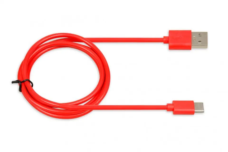 ⁨Kabel IBOX IKUMTCR (USB 2.0 typu A - USB typu C ; 1m; kolor czerwony)⁩ w sklepie Wasserman.eu