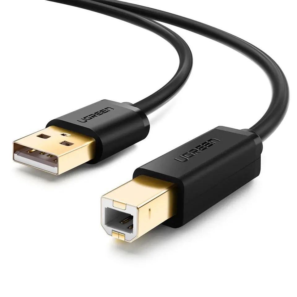 ⁨UGREEN KABEL USB 2.0 A/B DO DRUKARKI 3M POZŁACANY⁩ w sklepie Wasserman.eu