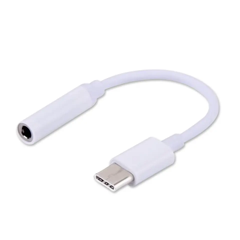 ⁨SAVIO USB Type 3.1 C (M) – Jack 3.5mm (F) Audio adapter White AK-35⁩ at Wasserman.eu