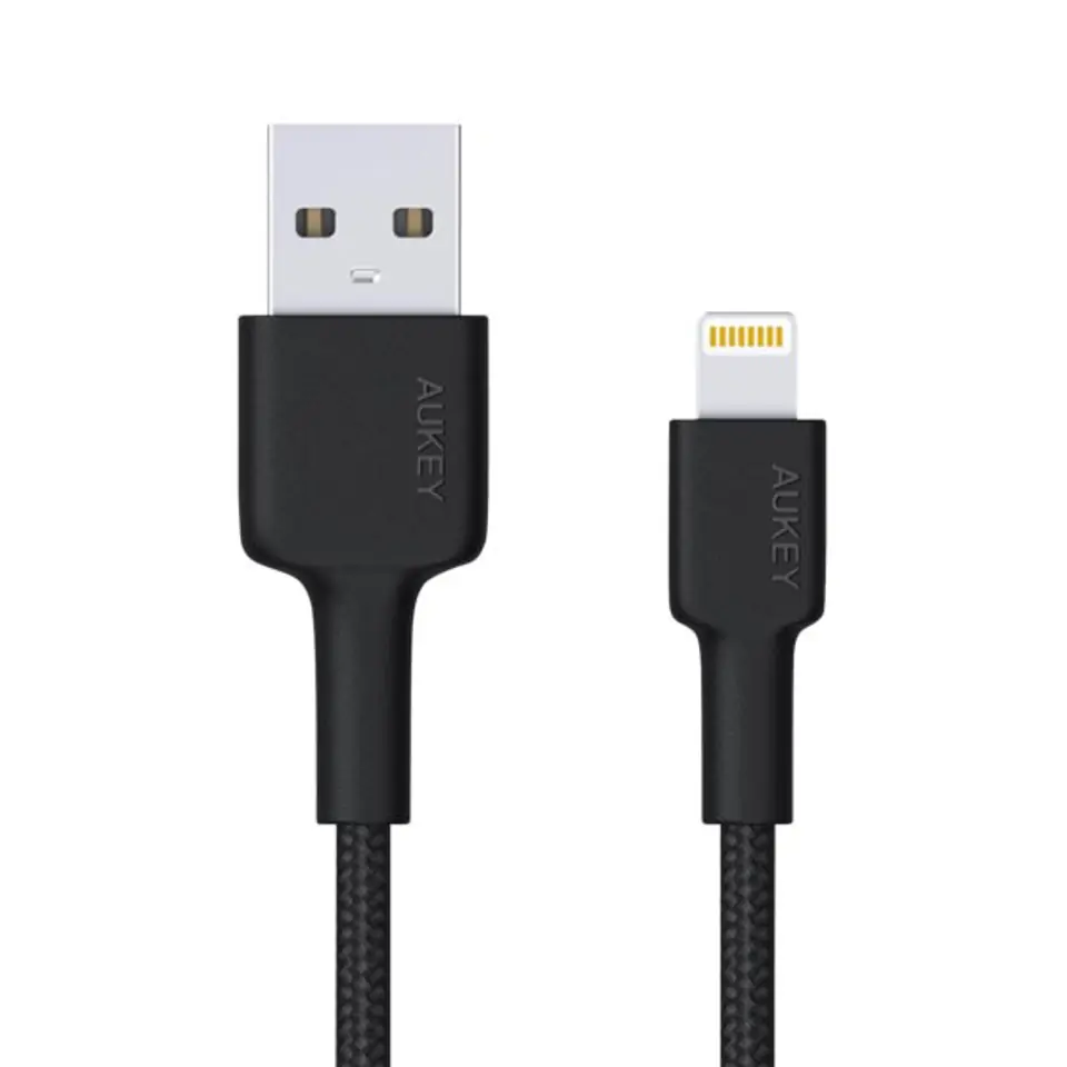 ⁨AUKEY CB-AL05 NYLONOWY KABEL LIGHTNING APPLE 2M⁩ w sklepie Wasserman.eu