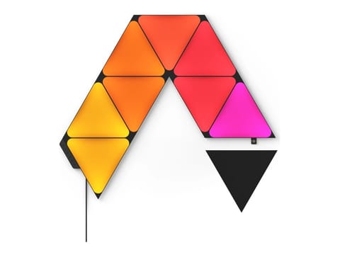 ⁨PANEL LED NANOLEAF SHAPES TRIANGLES UB STARTER KIT 9PK⁩ at Wasserman.eu