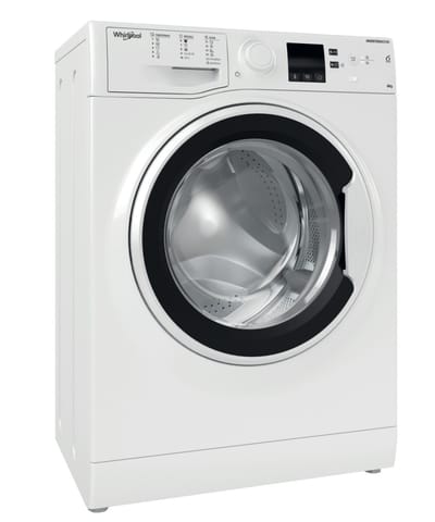 Whirlpool Washing machine | WRBSS 6249 W EU | Energy efficiency class C | Front loading | Washing capacity 6 kg | 1200 RPM | Depth 42.5 cm | Width 59.5 cm | Display | LED | White at Wasserman.eu