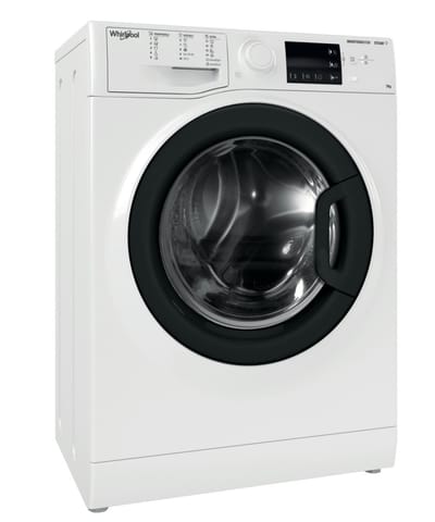Whirlpool Washing machine | WRSB 7259 WB EU | Energy efficiency class B | Front loading | Washing capacity 7 kg | 1200 RPM | Depth 43.5 cm | Width 59.5 cm | Display | LED | Steam function | White at Wasserman.eu