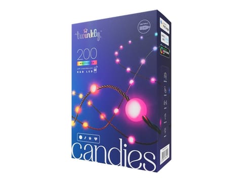 ⁨Twinkly Candies LED Christmas tree lights TWKP100RGB-T 6 m⁩ at Wasserman.eu