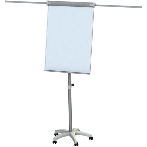 ⁨Flipchart mobilny, suchościeralny magnetyczny IGNIS, 68x105xh220cm MEMOBE MF003⁩ w sklepie Wasserman.eu