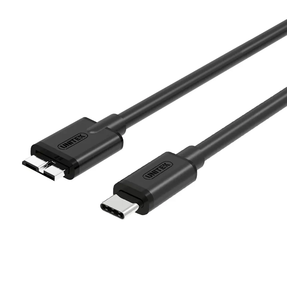 ⁨UNITEK Y-C475BK USB cable 1 m USB 3.2 Gen 1 (3.1 Gen 1) USB C Micro-USB B Black⁩ at Wasserman.eu