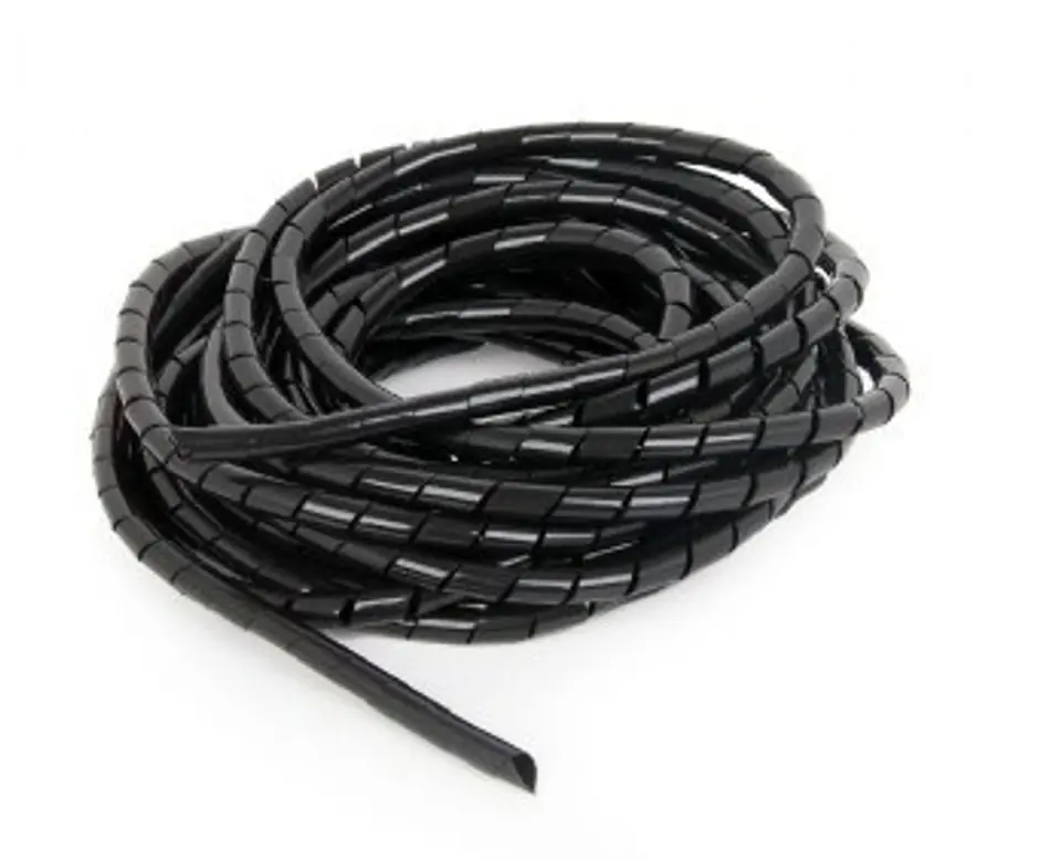 ⁨Organizer cables - spiral 12mm 10m black⁩ at Wasserman.eu