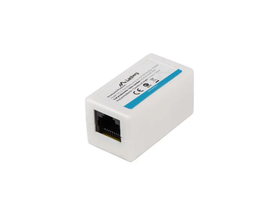 ⁨LANBERG ZŁĄCZKA SIECIOWA PRZELOTKA 2X RJ45 KAT.5E UTP AD-RJ45-RJ45-OU5⁩ w sklepie Wasserman.eu