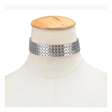 ⁨Naszyjnik kolia choker lśniący srebro N361S⁩ w sklepie Wasserman.eu