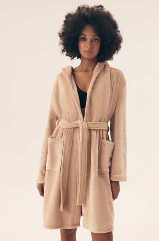 ⁨Szlafrok Bird 42877-08X Beżowy (Rozmiar L)⁩ w sklepie Wasserman.eu