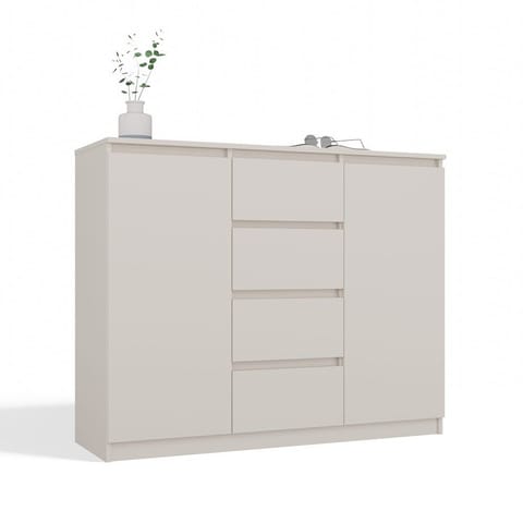 ⁨Komoda Malwa 2D4S 120 KASZMIR BEŻ⁩ w sklepie Wasserman.eu