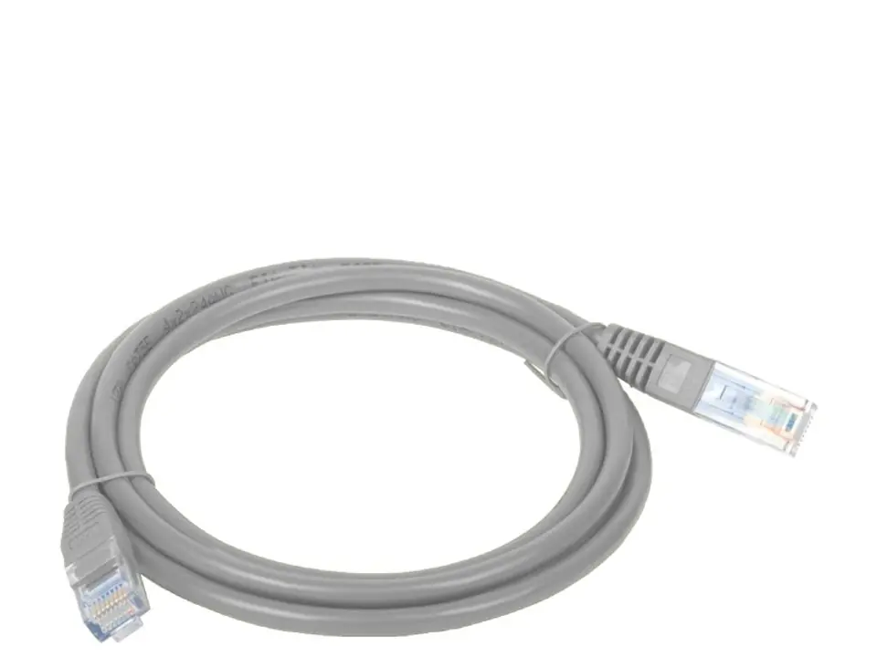 ⁨Patchcord UTP A-LAN KKU6SZA2 (RJ45 - RJ45 ; 2m; UTP; kat. 6; kolor szary)⁩ w sklepie Wasserman.eu