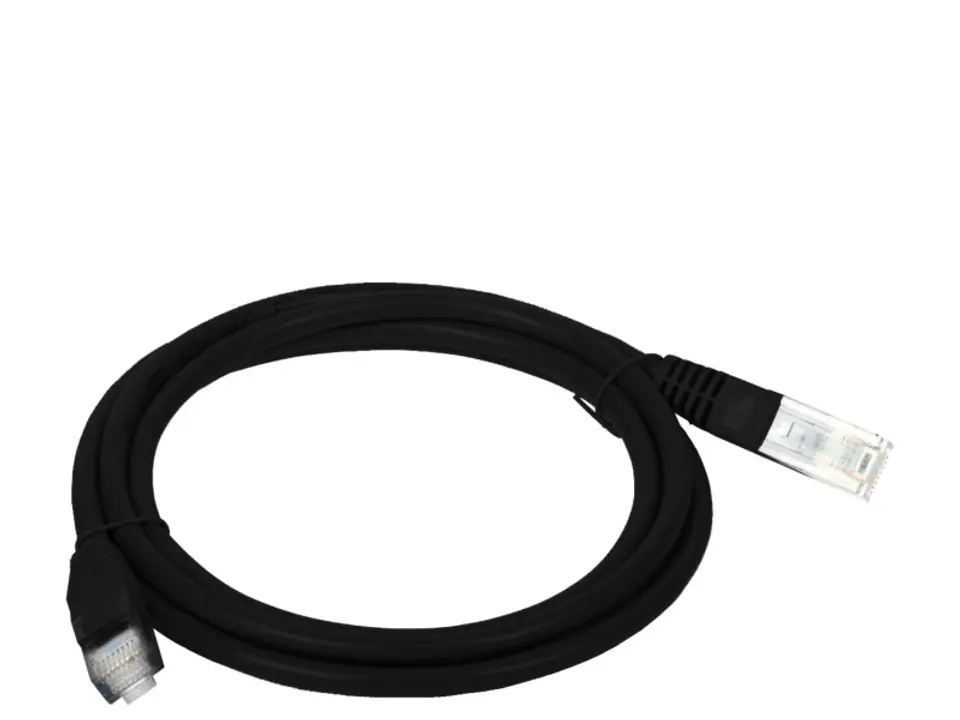 ⁨Patchcord UTP A-LAN KKU5CZA5 (RJ45 - RJ45 ; 5m; UTP; kat. 5e; kolor czarny)⁩ w sklepie Wasserman.eu