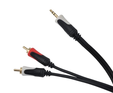 ⁨Kabel 3.5 wtyk stereo - 2RCA audio 10m Cabletech Basic Edition⁩ w sklepie Wasserman.eu