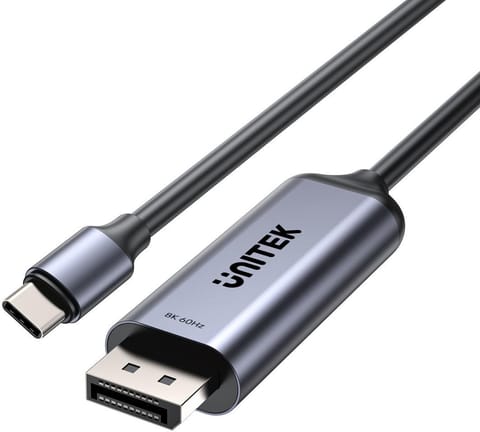 ⁨Adapter Unitek 8K USB-C do DisplayPort 1,5M - Przewód dwukierunkowy⁩ w sklepie Wasserman.eu