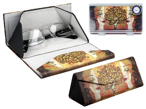 ⁨Etui na okulary, składane - G. Klimt, Złote łzy (CARMANI)⁩ w sklepie Wasserman.eu