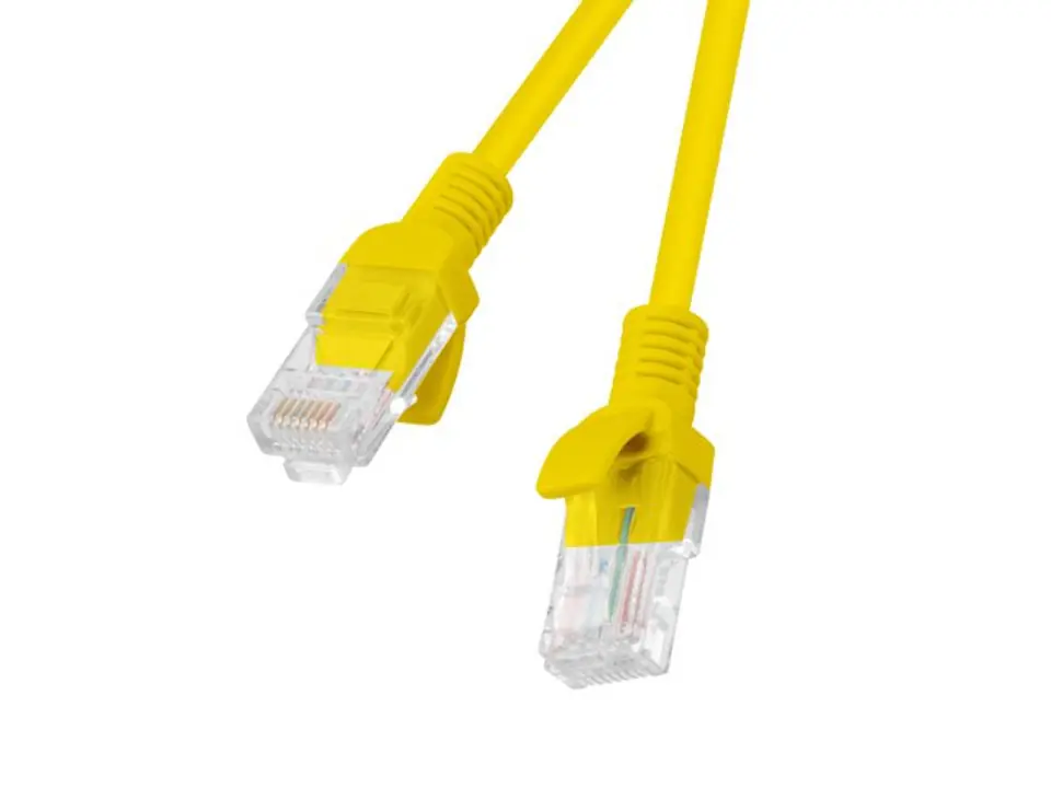 ⁨Kabel sieciowy Lanberg PCU5-10CC-0200-Y (RJ45 - RJ45 ; 2m; UTP; kolor żółty)⁩ w sklepie Wasserman.eu