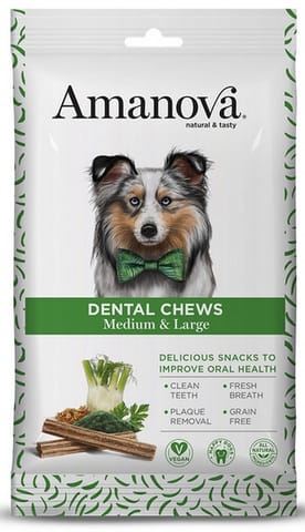 ⁨Amanova Dog Dental Chews Medium & Large 180g⁩ w sklepie Wasserman.eu