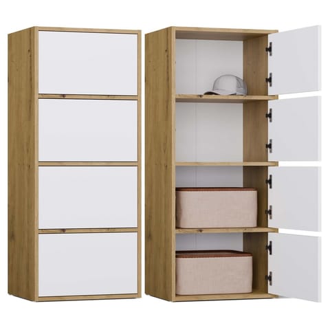 ⁨Komoda ALMA Front BIEL Korpus DĄB ARTISAN⁩ w sklepie Wasserman.eu