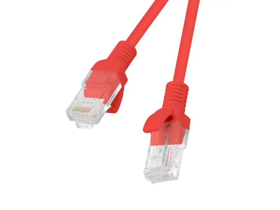 Lanberg PCU5-10CC-0025-R Netzwerkkabel 0,25 m Cat5e U/UTP (UTP) Rot im Wasserman.eu