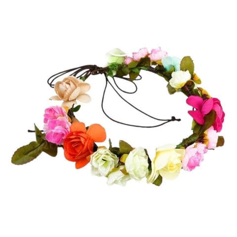⁨Wianek, opaska do włosów z kwiatów, delikatny wianuszek BOHO W49⁩ w sklepie Wasserman.eu