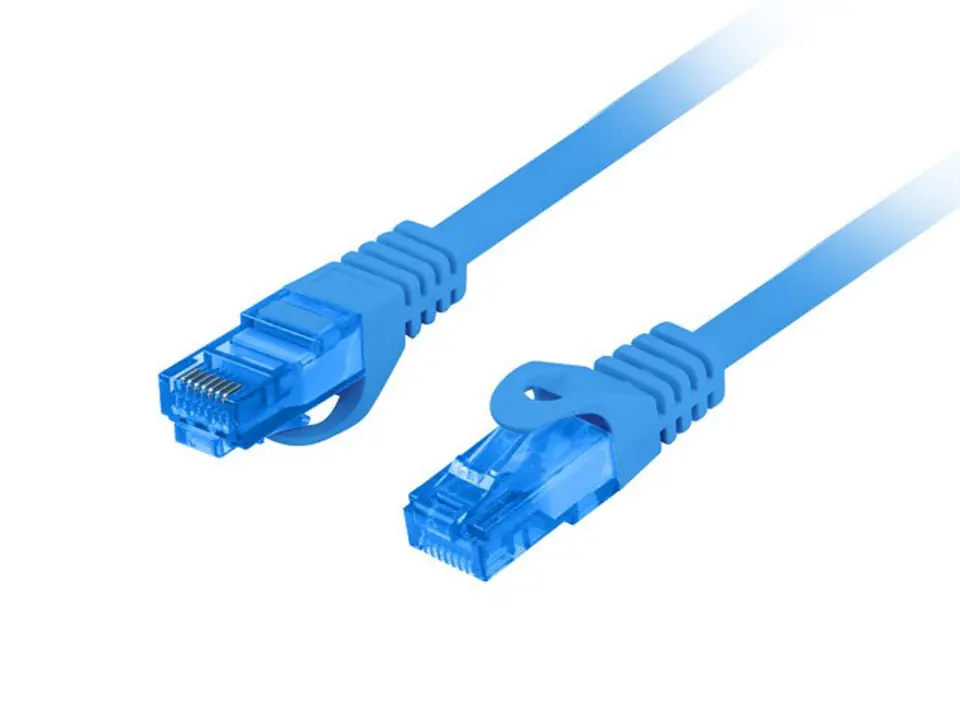 ⁨LANBERG PATCHCORD S/FTP KAT.6A 15M NIEBIESKI LSZH CCA (FLUKE PASSED) PCF6A-10CC-1500-B⁩ w sklepie Wasserman.eu