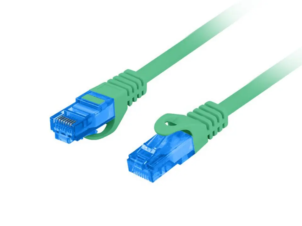 ⁨LANBERG PATCHCORD S/FTP CAT.6A 0.5M GREEN LSZH⁩ at Wasserman.eu