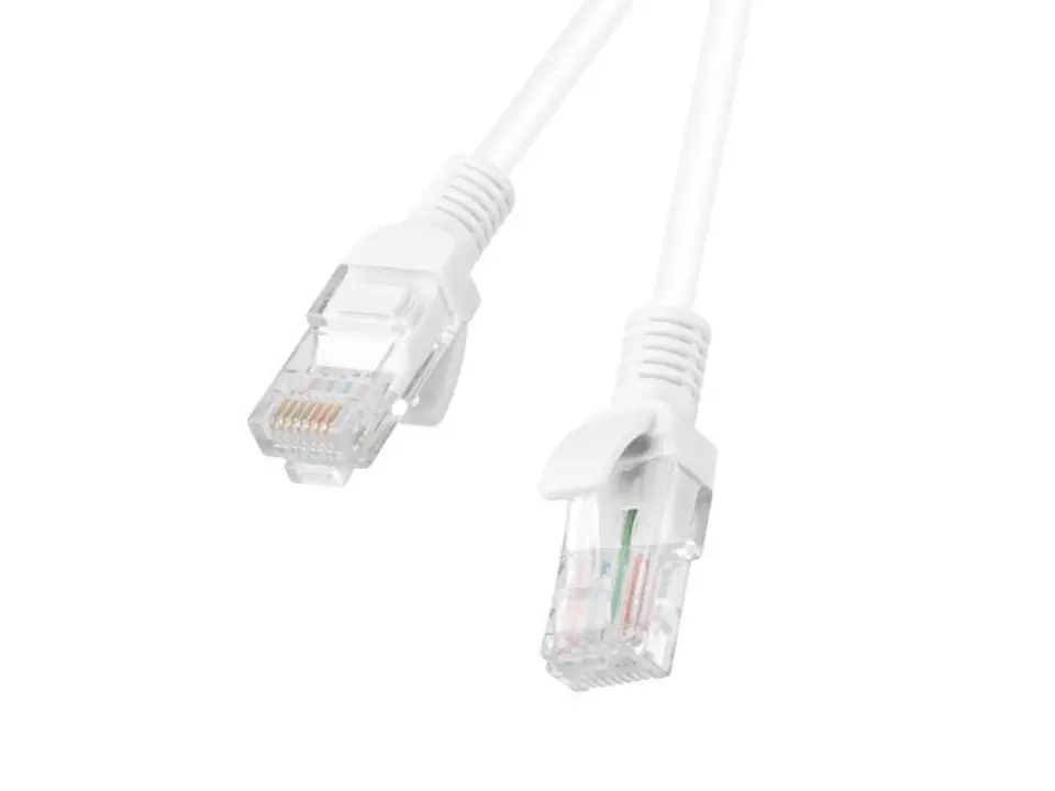 ⁨Lanberg PCU5-10CC-0300-W networking cable White 3 m Cat5e U/UTP (UTP)⁩ at Wasserman.eu