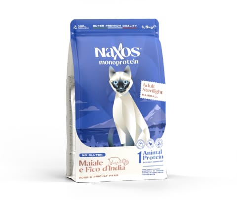 ⁨NAXOS CAT STERILIZED dla kotów sterylizowanych wieprzowina i opuncja figowa 1,5 kg⁩ w sklepie Wasserman.eu