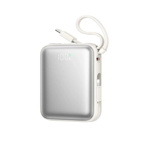 ⁨Powerbank Joyroom JR-PBF27 10000 mAh 22.5 W USB-C & Lightning – biały⁩ w sklepie Wasserman.eu