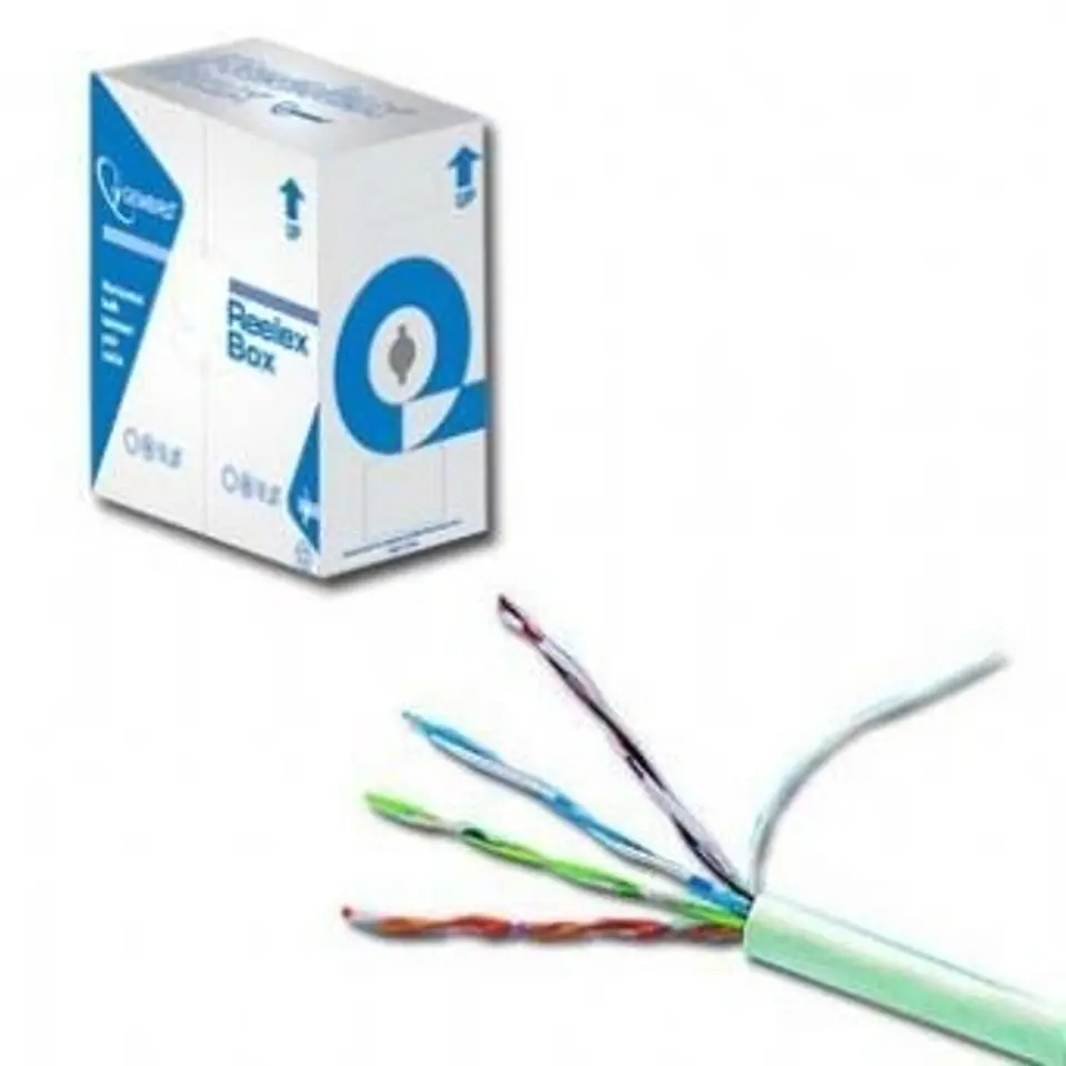 ⁨Kabel UTP GEMBIRD UPC-5004E-SOL (UTP; 305m; kat. 5e; kolor szary)⁩ w sklepie Wasserman.eu