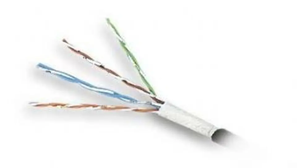 ⁨Kabel FTP GEMBIRD FPC-5004E-SOL (F/UTP - F/UTP ; FTP; 305m; kat. 5e; kolor szary)⁩ w sklepie Wasserman.eu