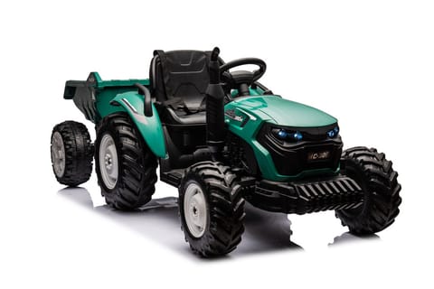 ⁨Traktor Na Akumulator HC-306 Z Przyczepą Ciemno Zielony 24V⁩ w sklepie Wasserman.eu