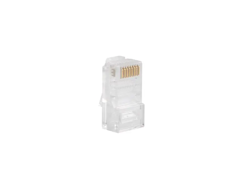 ⁨LANBERG WTYK SIECIOWY RJ45 (8P8C) KAT.5E UTP (100SZT) DO LINKI I DRUTU⁩ w sklepie Wasserman.eu