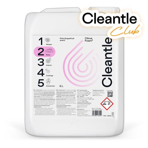 ⁨Cleantle Citrus Foam 5L - piana o zasadowym pH⁩ w sklepie Wasserman.eu