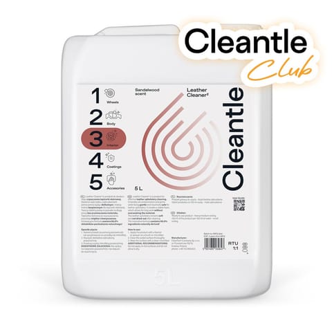 Cleantle Leather Cleaner 5L - Preparat do czyszczenia tapicerki skórzanej w sklepie Wasserman.eu
