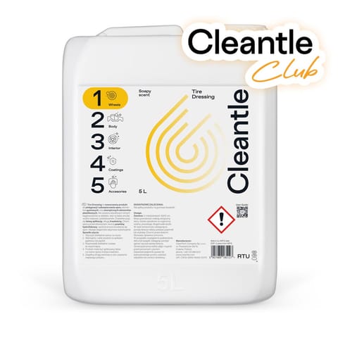 ⁨Cleantle Tire Dressing 5L- dressing do opon pielęgnujący i zabezpieczający⁩ w sklepie Wasserman.eu