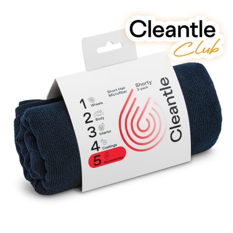 ⁨Cleantle Mikrofibra Shorty 3-pack 350gsm 40x40cm - zestaw mikrofibr z krótkim włosiem⁩ w sklepie Wasserman.eu