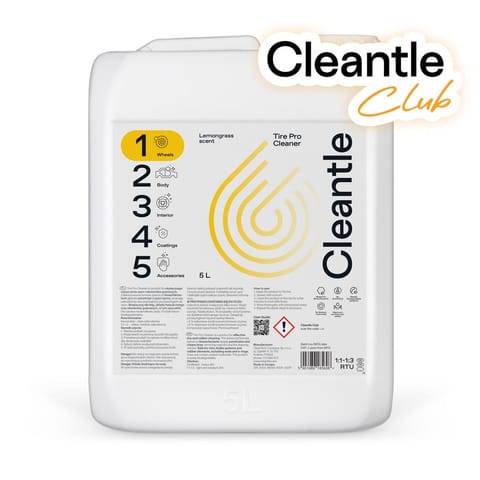 ⁨Cleantle Tire Pro Cleaner 5L - środek do czyszczenia opon i elementów gumowych⁩ w sklepie Wasserman.eu