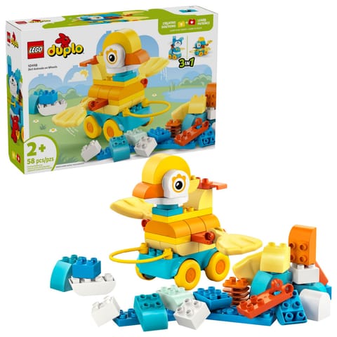 ⁨LEGO DUPLO 3 w 1 Zwierzątka na kółkach 10448⁩ w sklepie Wasserman.eu