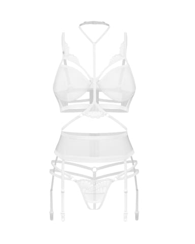 ⁨Komplet 3-częściowy Premisis White S/M Obsessive Premium⁩ at Wasserman.eu