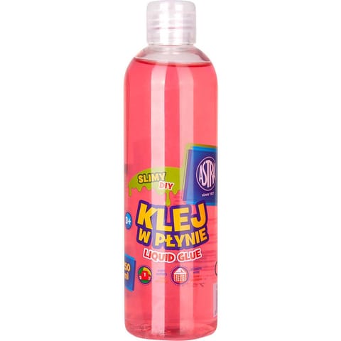 ⁨Klej szkolny w płynie transparentny 250ml różowy 401119008 ASTRA⁩ w sklepie Wasserman.eu