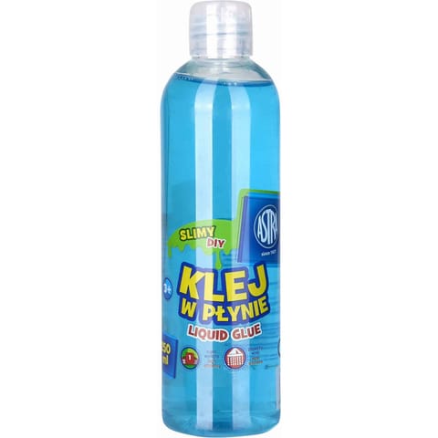 ⁨Klej szkolny w płynie transparentny 250ml niebieski 401119009 ASTRA⁩ w sklepie Wasserman.eu
