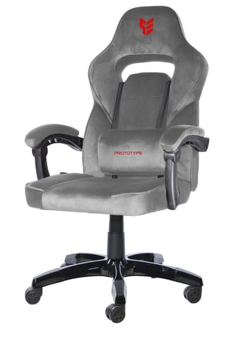 ⁨Fotel obrotowy do biurka TITAN GREY ALCANTARA BASIC⁩ w sklepie Wasserman.eu