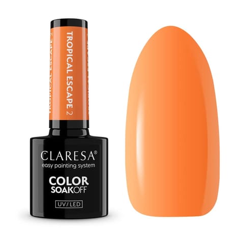 ⁨CLARESA Lakier hybrydowy Tropical Escape 2 - 5 g⁩ w sklepie Wasserman.eu