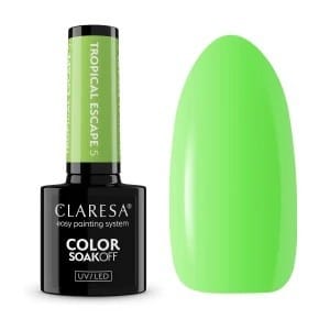 ⁨CLARESA Lakier hybrydowy Tropical Escape 5 - 5 g⁩ w sklepie Wasserman.eu