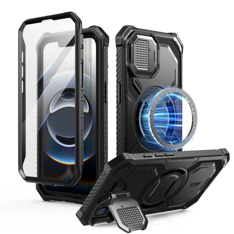 ⁨Etui Supcase ArmorBox Mag MagSafe iPhone 16e Black z szybą⁩ w sklepie Wasserman.eu