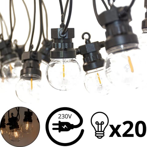 ⁨GIRLANDA OGRODOWA PARTY LIGHT 20LED⁩ w sklepie Wasserman.eu